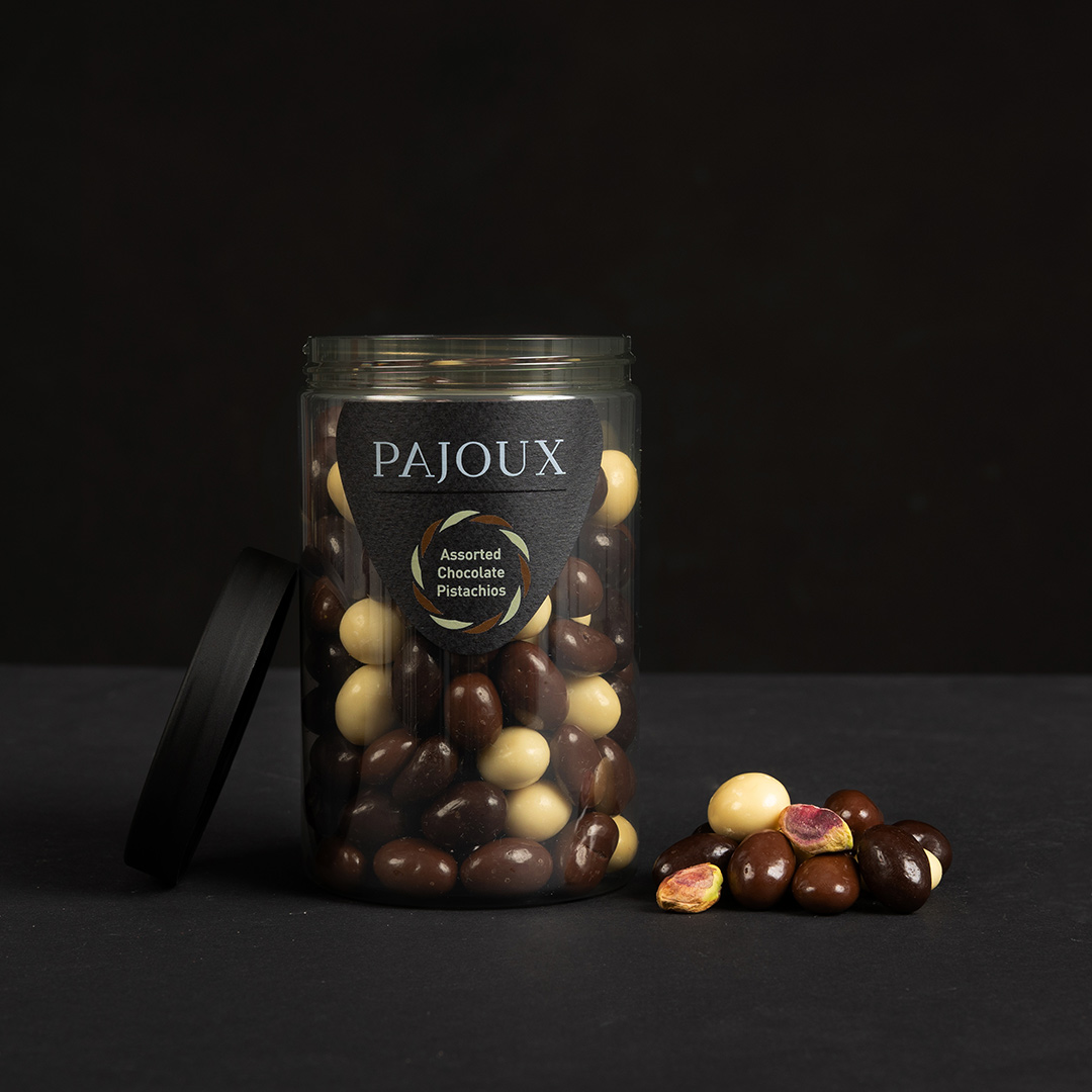 Pajoux Assorted Chocolate Pistachios (Large)